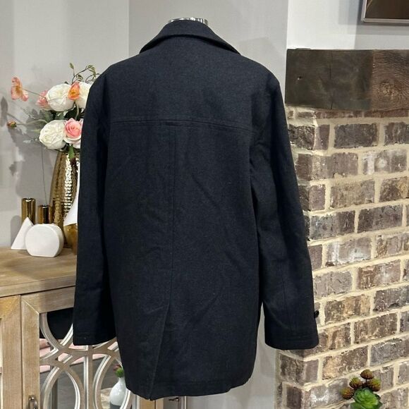 LONDON FOG Men’s Wool Blend Classic Single Breasted Coat in the Size Medium - Picture 9 of 16